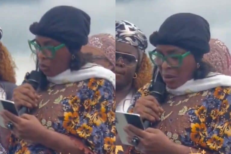“How Taiwo Hassan contributed to my person when I came back from London to Nigeria” – Faithia Williams Delivers Emotional Tribute to Late Ogogo at Fidau Prayer (Video)